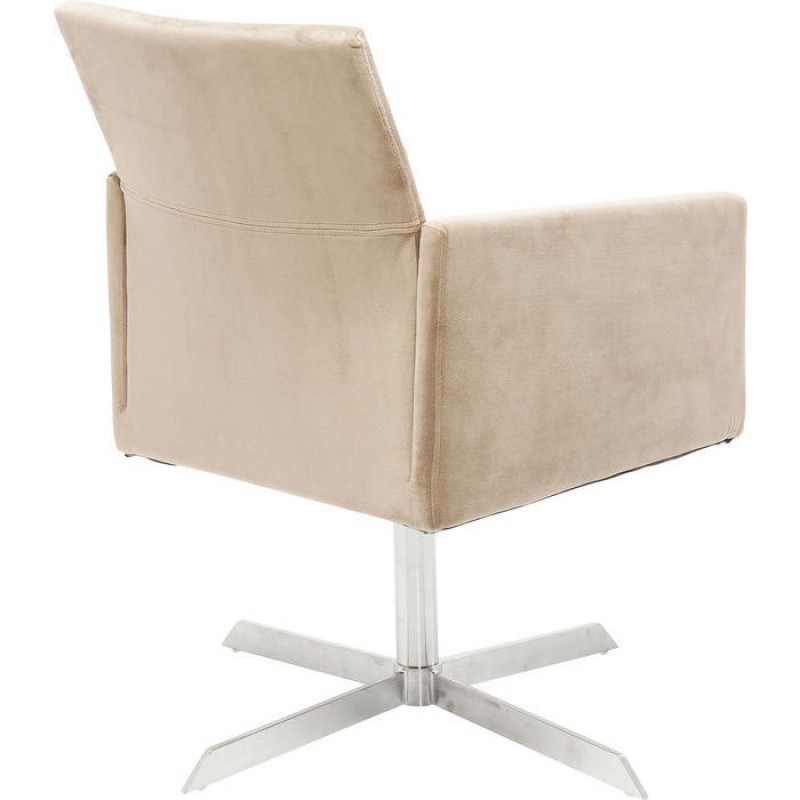 Swivel Arm Chair Dialog Beige